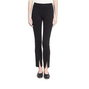 The Row Thilde Slit-Front Skinny Pants Black Seam